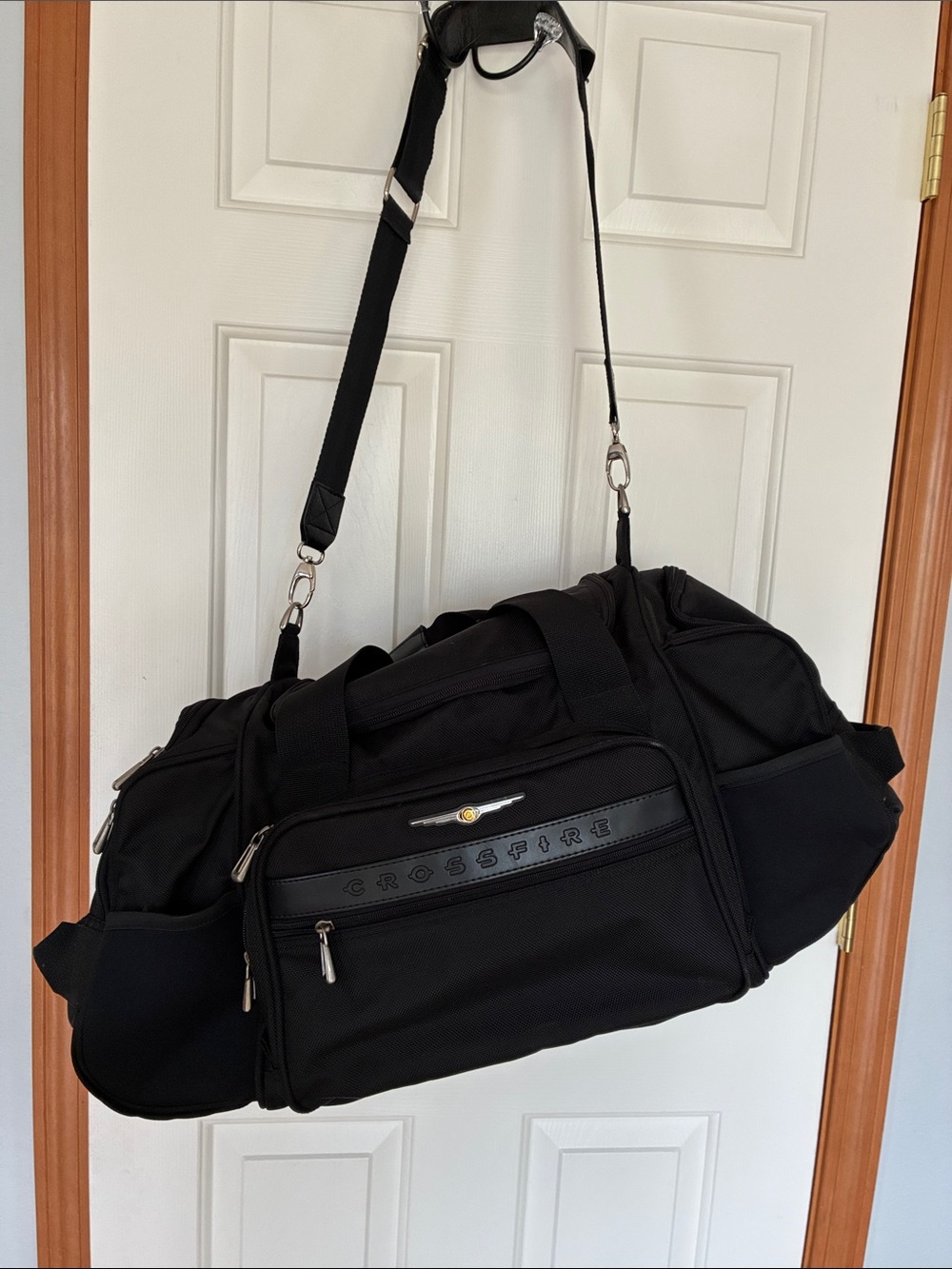 Chrysler Crossfire Touring Gear Duffel Bag Black Travel Satchel OEM with Strap